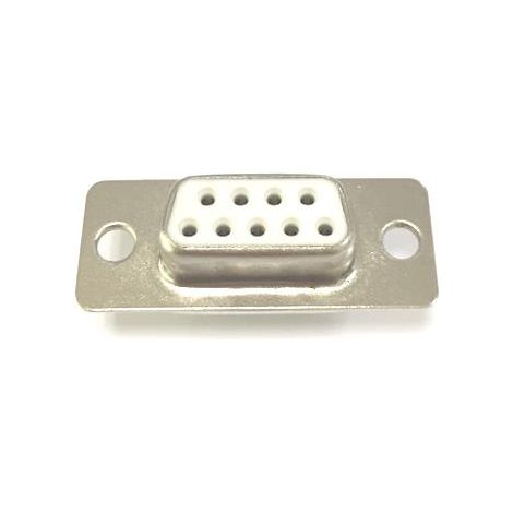 Connecteur Sub-D RS PRO 9 voies Femelle Montage panneau Droit ( Prix pour Paquet de 5 ) (1/2)