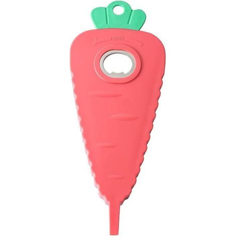 Apriscatole magnetico a forma di carota, apribottiglie multifunzionale con adesivo per frigorifero, apribarattoli ergonomico, apribottiglie per birra, apribottiglie per cola, apribarattoli per marmell (1/4)