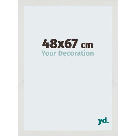 Cadre Puzzle 48x67 cm - Blanc Mat - MDF - Mura. (1/5)
