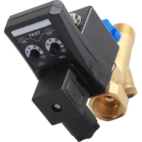 Vanne de purge automatique électronique G1/2 DN15 pour compresseur d'air, élimination des condensats, minuterie intégrée, AC110V (1/5)