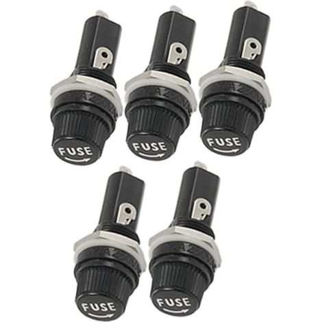 5pcs AC 125V 15A 6x30mm Porte-fusibles Montage Panneau (1/2)