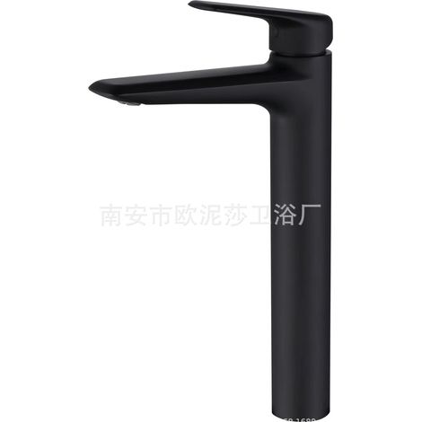 Gunmetal gray brass core basin faucet bathroom sink/washbasin faucet hot and cold water basin/washbasin - tall black model