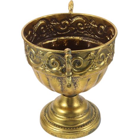 Vase Centre de Table Vase d'arrangement Floral Fournitures pour compositions Pot à Fleurs en métal Pot de Fleur décoratif de Jardin Golden (1/5)
