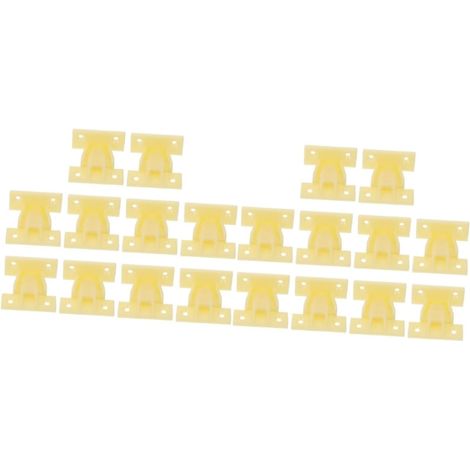 Mikikit Lot de 20 connecteurs d'angle réglables en plastique (1/5)