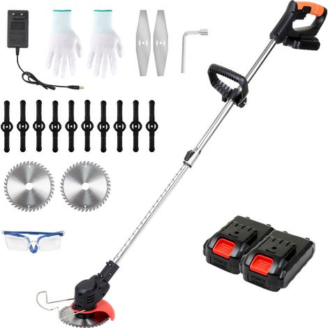Einfeben – Débroussailleuse thermique 21V 1.5Ah – Largeur de coupe 15 cm – Vitesse 18000 tr/min – Tête de coupe réglable 90-140°