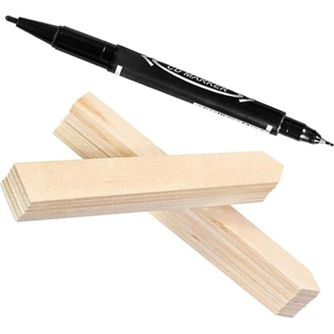 51 étiquettes en bois pour plantes de jardin avec marqueur (1/5)