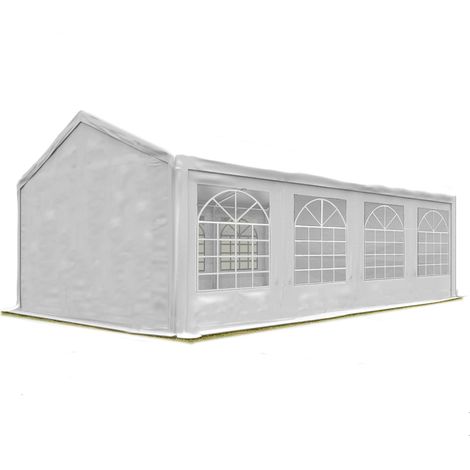 Partyzelt PROLIGHT 4x8 m Pavillon starke PVC 600 N Plane wasserdicht und schneller Aufbau (1/5)