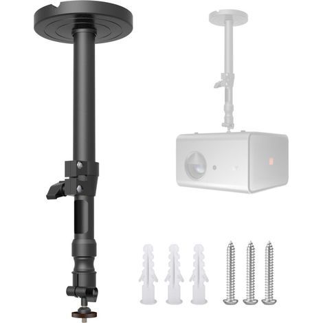 BUNTHAUS PA Support mural pour projecteur 6,9 pouces Tête rotative 360° Charge maximale 5 kg Installation facile avec gestion des câbles (1/4)