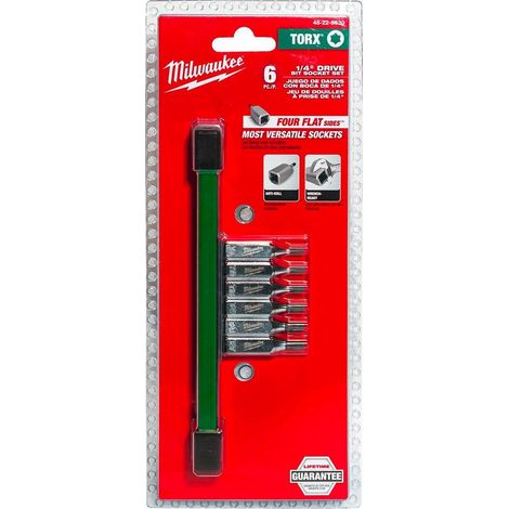 Milwaukee Nasadi TRX Set Completo 6 Pezzi 1/4 Pollice