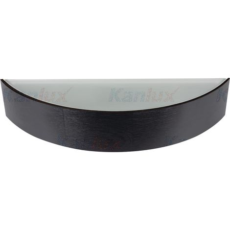 Applique Kanlux Jasmin noir/blanc bois verre E27 20W (1/2)