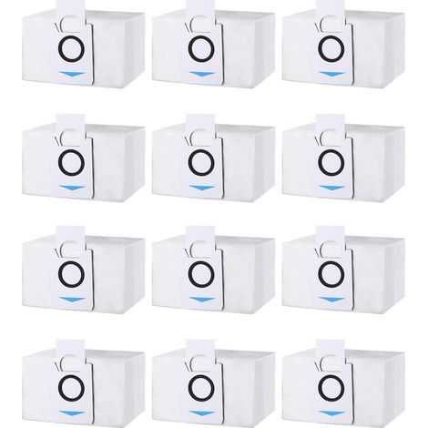 12 Stück Staubsaugerbeutel-Zubehör für Ecovacs Deebot X1 Omni / X1 e Omni / T20 omni / T20e Omni Staubsauger, Staubbeutel-Ersatzteile, 3,2 l großer Staubsaugerbeutel für DEEBOT (1/5)