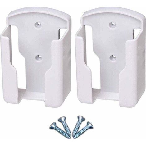 Support de télécommande mural pour systèmes de télévision et de climatisation Boîte de rangement murale pour télécommande univers pour télécommande, blanc, paquet de 2