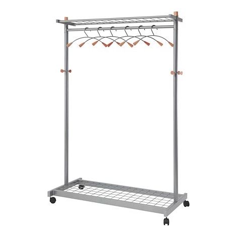 Vestiaire mobile alliant métal et bois (1/5)