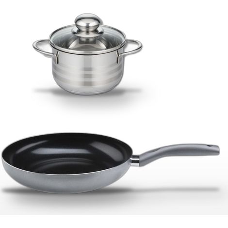 Lot Poêle 20 cm et Faitout 14 cm Elo Ducato