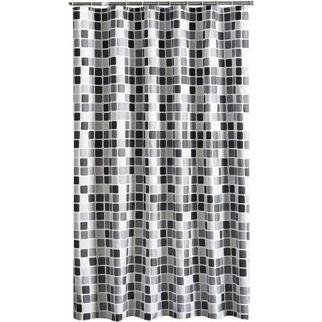 Duschvorhang 200x240 cm (BxH), Anti-Schimmel, Antibakteriell, Wasserabweisend, Duschvorhang aus weichem Polyestergewebe, Badevorhänge mit schönen Mustern für Badezimmer und Toilette (1/3)