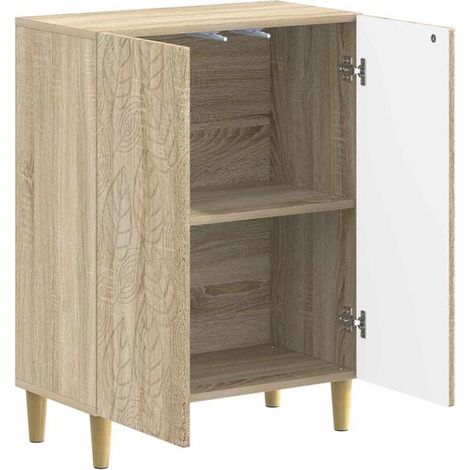 Meuble de Salle de Bain avec Rangement, Style Chêne Sonoma, Armoire de Toilette Moderne et Élégante pour Organisation (1/5)