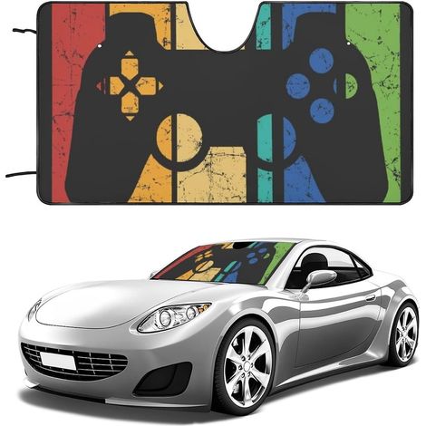 Couverture Pare-Brise Voiture Aquarelle Cochons Et Sanglier -