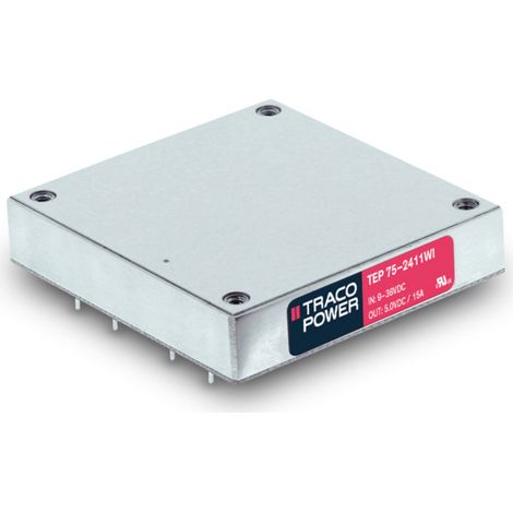 TracoPower TEP 75-7216WI DC/DC-Wandler-Baustein 110 V/DC 28 V/DC 2.7 A 75 W Anzahl Ausgänge: 1 x Inh