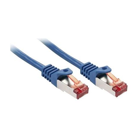 LINDY 47350 RJ45 Câble réseau, câble patch CAT 6 S/FTP 0.30 m bleu 1 pc(s) (1/2)