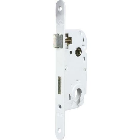 Bricard – Serrure encastrée à cylindre 40 mm – Protection anticorrosion – Pour porte d'intérieur – Acier – Entraxe 70 mm – Section carré 7 mm