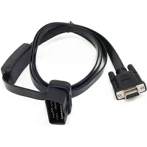 Câble d'outil de diagnostic OBD2 - 16 broches vers DB9 série RS232 avec interrupteur (1/5)