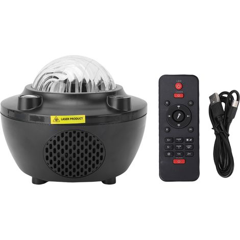 Veilleuse projecteur d'étoiles avec haut-parleur Bluetooth, petite lampe LED et télécommande, idéale comme cadeau d'anniversaire pour la chambre. (1/5)