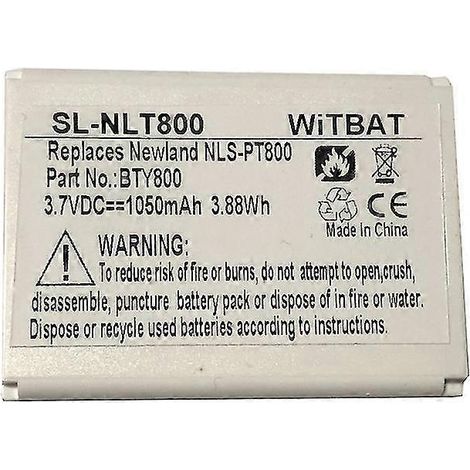Batterie BTY800 compatible avec l'unité d'acquisition de données New World NLS-PT800, PT850 et PT853 (1/3)