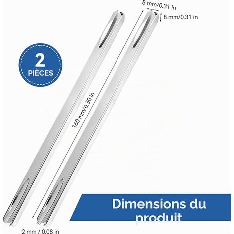 Square Rod 8mm x 160mm, Square Bar for Door Knob (1/3)