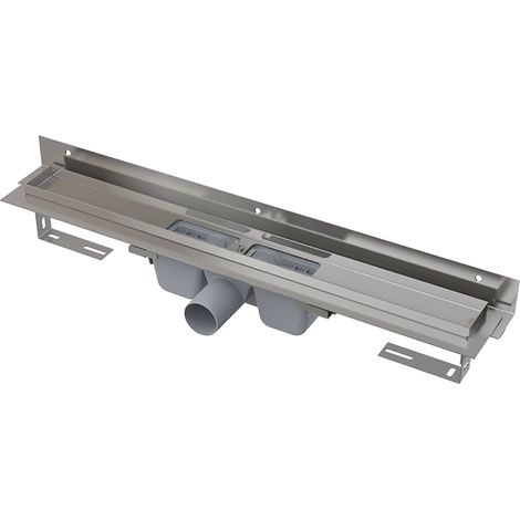 Alca - Duschrinne Flexible 115 cm, mit verstellbarem Kragen zur Wand, Edelstahl APZ4-1150 (1/3)