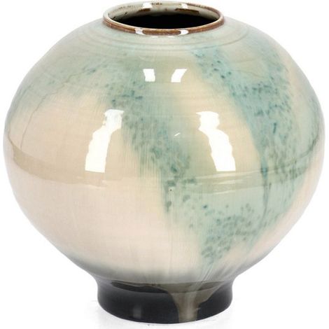 Vaso "Coira" tondo in terracotta smaltata per uso esterno Ø 30 cm