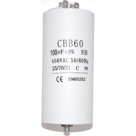Universal 100UF Microfarad Appliance Motor Start Run Capacitor