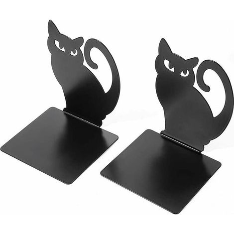 Green Mobility-Serrelivres robustes (2 pièces) Serrelivres en forme de chat persan Créatif Pour bureau, école, bureau (1/5)