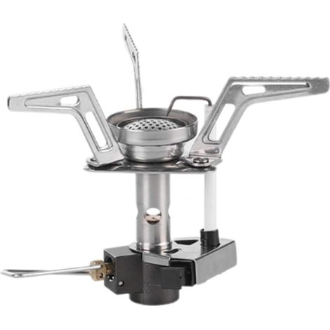 Lampe de poche et réchaud à gaz 56 g, ultra-léger, pour la randonnée et le camping, avec allumage piézoélectrique intégré, compact et portable, idéal pour la randonnée et la cuisine en plein air