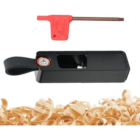 Eckhobel für Holzbearbeitung – Mini-Kantenschneider – Möbelreparatur – Aluminiumlegierung – 10 x 2,9 x 2 cm – Silber (1/5)