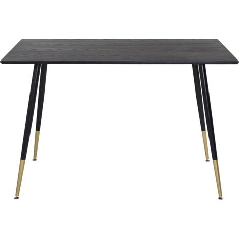 Table à Manger Design "Dipp" 120cm Noir & Or (1/5)