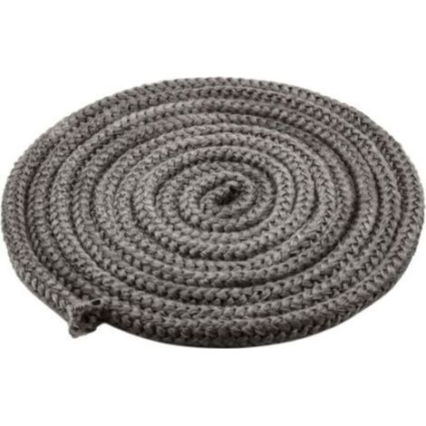 Joint de Cheminée Porte de Poêle Cordon 10 mm x 4 m, Corde Ignifuge en Fibre de Verre pour poêle, cheminée, Four, chaudière, résistant jusqu'à 450-550 ℃,noir (1/4)