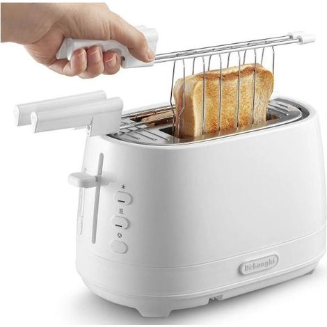 DeLonghi CTLAP2203.W Toaster 2 Scheiben weiß 550 W