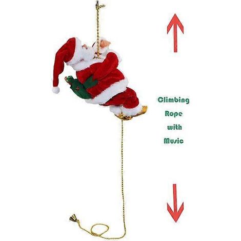 Échelle électrique créative, figurine de Père Noël, décoration de Noël, cadeau nordique romantique multicolore (1/5)