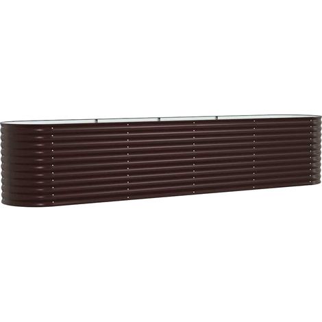 Maison Exclusive - Hochbeet Braun 400 x 80 x 81 cm Stahl