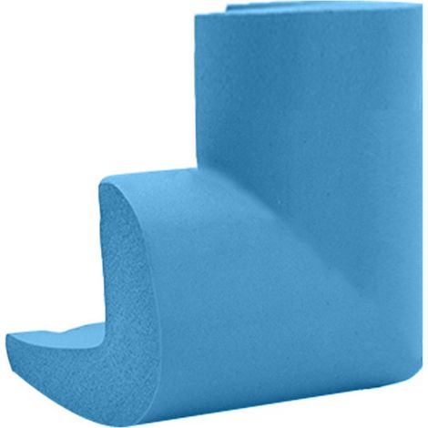 Lot de 10 protections d'angle, coussinets de sécurité pour enfants, coussinets de sécurité en mousse auto-adhésifs, adaptés aux coins de table, meubles, bureaux et étagères, bleus. (1/4)