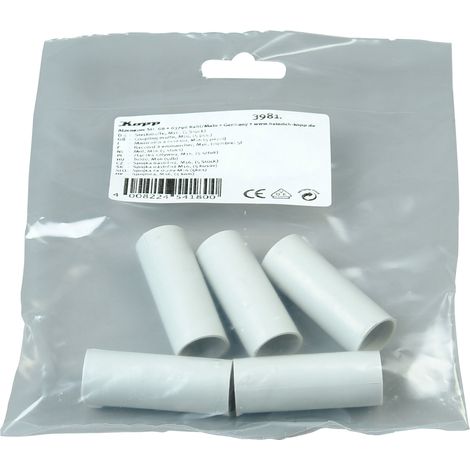 Kopp Steckmuffe für Stangenrohr M16, 5er Pack Kabelkanäle (1/2)