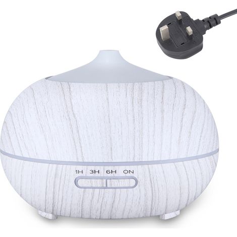 Diffuseur d'huiles essentielles à imitation bois, avec télécommande Bluetooth ultrasonique, pour la maison ou le bureau. Machine à oxygène pour l'eau. (1/5)