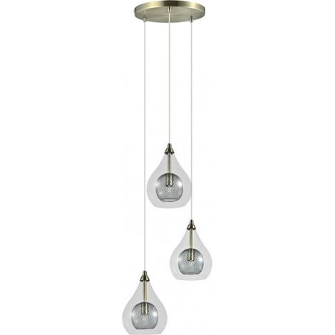 FAB 154083014 Lhasa Lampada 3xg9 Pelle Regx30x30 Cm (1/4)