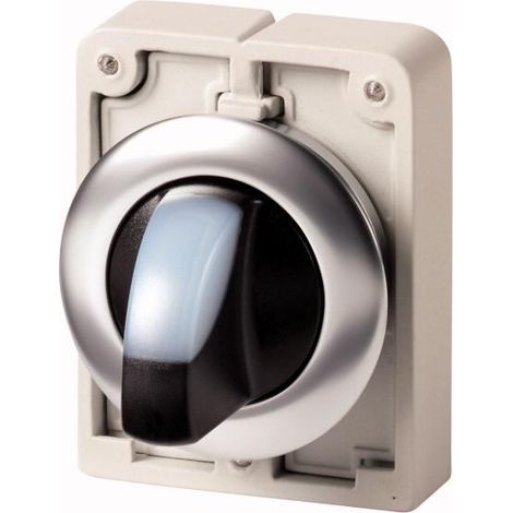 Commut.rotat.lum.30mm affl.blanc 3pos. EATON M30I-FWLK3-W