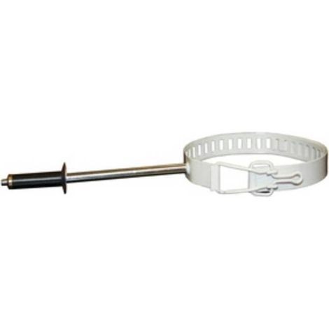 25 x COLLARE P/TUBO STUFA D 8/14 CM BIANCO