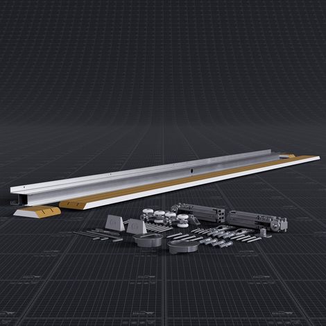 Rail Coulissant Coulicool - Prépeint Blanc - 83 cm