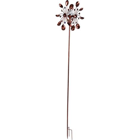 Moulin à vent solaire multicolore à LED pour jardin et cour (1/5)