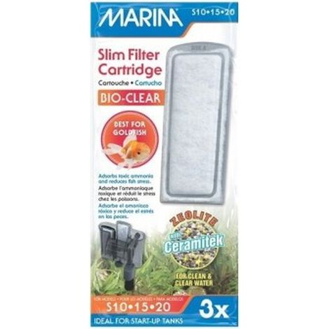 Marina Slim Bio Clear - Material Filtrante para Filtros - 3 Ud