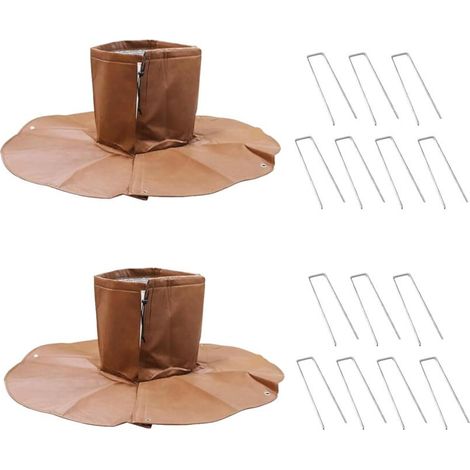 Lot de 2 Ø 100 cm Protection hivernale pour Les Racines des Palmiers, Protection Contre Les Racines des Palmiers, Protection Contre Le Froid pour Plantes jusqu'à 30 cm de diamètre