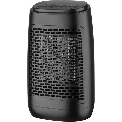 Mini radiateur soufflant céramique 1200W oscillant pour bureau Petit chauffage de table ultra-silencieux ≤36dB, chauffe rapide, multi protections sécurité, sans minuterie (1/5)